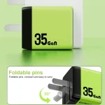 WK WP-U36 35W USB-C / Type-C, USB GaN Fast Charger, EU Plug, UK Plug - Image 7