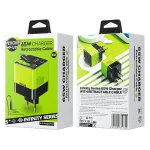 WK WP-U39 65W USB-C / Type-C, USB GaN Fast Charger with 80cm Type-C Cable, EU Plug, US Plug - Image 10