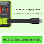 WK WP-U39 65W USB-C / Type-C, USB GaN Fast Charger with 80cm Type-C Cable, EU Plug, US Plug - Image 6