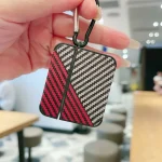 Carbon Fibre Texture PU Earbuds Box PC Case with Hook, For AirPods Pro 2, For AirPods 3, For AirPods Pro - Image 4