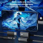 4 in 1 USB-C / Type-C, 8 Pin to 3.5mm, USB-C / Type-C Audio Adapter Cable, 4 in 1, 70mm - Image 4