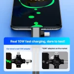 4 in 1 USB-C / Type-C, 8 Pin to 3.5mm, USB-C / Type-C Audio Adapter Cable, 4 in 1, 70mm - Image 5