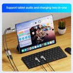 4 in 1 USB-C / Type-C, 8 Pin to 3.5mm, USB-C / Type-C Audio Adapter Cable, 4 in 1, 70mm - Image 9