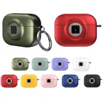 Camera Series PC + TPU Headset Shockproof Carbon Fibre Case, For AirPods 1 / 2 - Image 2