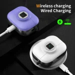 Camera Series PC + TPU Headset Shockproof Carbon Fibre Case, For AirPods 1 / 2 - Image 6