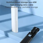 5 in 1 60W Multifunctional Fast Charging Data Cable Storage Box - Image 2