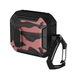 Camouflage Earphone Protective Case with Switch & Hook, For Samsung Galaxy Buds3 / 3 Pro