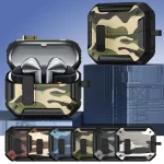 Camouflage Earphone Protective Case with Switch & Hook, For Samsung Galaxy Buds3 / 3 Pro - Image 2