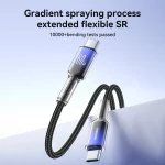 JOYROOM S-A42 Crystal Clear Series Fast Charging Data Cable, Length: 1.2m, Type-C to Type-C Cable, Type-C to 8 Pin Cable - Image 3