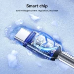 JOYROOM S-A42 Crystal Clear Series Fast Charging Data Cable, Length: 1.2m, Type-C to Type-C Cable, Type-C to 8 Pin Cable - Image 6