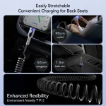 JOYROOM S-A43 3A USB to USB-C / Type-C Coiled Fast Charging Data Cable, USB to Type-C - Image 5