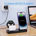 B25 8 Pin 4-in-1 Charging Stand Phone Holder for Apple Watch / AirPods, B25 for Apple - Image 3