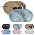 Marble Texture Glossy PC Earphone Protective Case, For Beats Solo Buds - Image 2