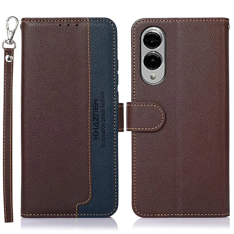 KHAZNEH Litchi Texture Leather RFID Phone Case, For Samsung Galaxy S25 Edge 5G, For Samsung Galaxy S25 Ultra