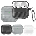 Carbon Fiber Texture Bluetooth Earphone Protective Case, For AirPods 4 - Image 2