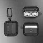 Carbon Fiber Texture Bluetooth Earphone Protective Case, For AirPods 4 - Image 11