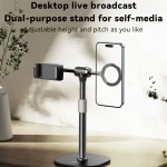 Yesido C297 Dual-use Live Broadcast Desktop Stand Metal Spring Clip / Magnetic Ring, C297 - Image 2