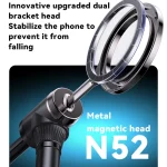 Yesido C297 Dual-use Live Broadcast Desktop Stand Metal Spring Clip / Magnetic Ring, C297 - Image 4