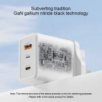 Yesido YC89 65W Type-C, USB, 8 Pin Reverse GaN Fast Charger with Type-C to 8 Pin Cable, YC89 - Image 5