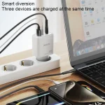 Yesido YC70 65W Type-C, USB, 8 Pin Reverse GaN Fast Charger with Type-C to 8 Pin Cable - Image 11