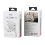 Yesido YC70 65W Type-C, USB, 8 Pin Reverse GaN Fast Charger with Type-C to 8 Pin Cable - Image 6