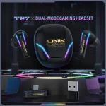 ONIKUMA T27 Dual Mode Cool Wireless Bluetooth Earphone, T27 - Image 2