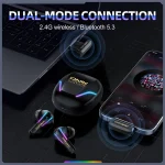 ONIKUMA T27 Dual Mode Cool Wireless Bluetooth Earphone, T27 - Image 3