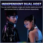 ONIKUMA T27 Dual Mode Cool Wireless Bluetooth Earphone, T27 - Image 5