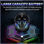 ONIKUMA T27 Dual Mode Cool Wireless Bluetooth Earphone, T27 - Image 6