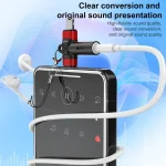 2 in 1 Flower Pattern Type-C and 8 Pin to 3.5mm Audio Adapter with Lanyard - Image 4