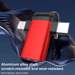 Classic Style Type-C and 8 Pin to 3.5mm Audio Adapter with Lanyard - Image 5