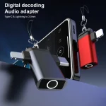 Classic Style Type-C and 8 Pin to 3.5mm Audio Adapter with Lanyard - Image 7