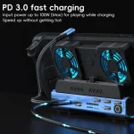 YCE-V279 10 in 1 USB-C Gaming Dock Station Hard Disk Enclosure with Detachable Fan, 10 in 1 - Image 5