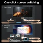 YCE-V279 10 in 1 USB-C Gaming Dock Station Hard Disk Enclosure with Detachable Fan, 10 in 1 - Image 10