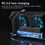 YCE-V279A 9 in 1 USB-C Gaming Dock Station with Detachable Fan, 9 in 1 - Image 5