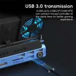 YCE-V279A 9 in 1 USB-C Gaming Dock Station with Detachable Fan, 9 in 1 - Image 6