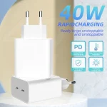 M160 PD 40W Dual Type-C Fast Charger, EU Plug, US Plug - Image 3