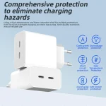 M160 PD 40W Dual Type-C Fast Charger, EU Plug, US Plug - Image 5