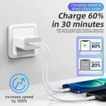 M160 PD 40W Dual Type-C Fast Charger, EU Plug, US Plug - Image 6