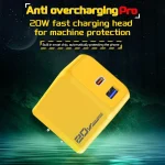 M167 PD 20W Type-C and USB QC 3.0 Fast Charger, EU Plug, US Plug - Image 2