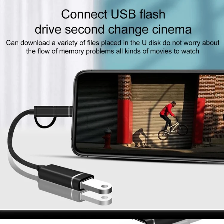 EDA0071906_B3.webp 3 in 1 USB Female to Micro USB, Type-C, 8 Pin Male OTG Adapter - Image 4
