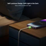 JOYROOM S-A53 Fluorescent Series 3A USB to 8 Pin Fast Charging Data Cable, 1.2m, 2m - Image 3