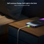 JOYROOM S-A53 Fluorescent Series 30W Type-C to 8 Pin Fast Charging Data Cable, 1.2m, 2m - Image 3