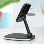 LXF-171 15W Multifunctional Desktop Folding Stand Magsafe Wireless Charger - Image 4