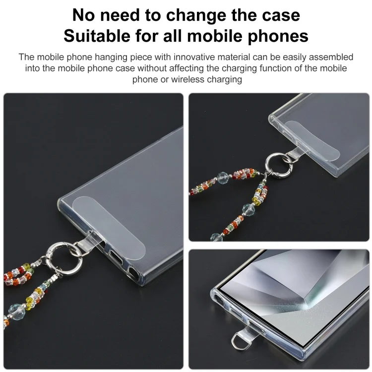 EDA0072125_B2.webp Mobile Phone Anti-lost Gorgeous Bead Chain Short Lanyard - Image 3