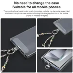 Mobile Phone Anti-lost Pink Green Bead Chain Short Lanyard - Image 3