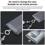 Mobile Phone Anti-lost Flower Block Bead Chain Short Lanyard - Image 3