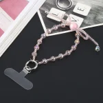 Mobile Phone Anti-lost Bowknot Bead Chain Short Lanyard