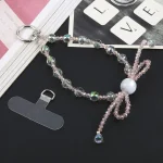 Mobile Phone Anti-lost Bowknot Bead Chain Short Lanyard - Image 2