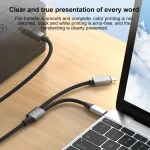 2 in 1 Type-C and 8 Pin to USB-B MIDI Instruments Printer Cable, Length: 1m, 1m - Image 7